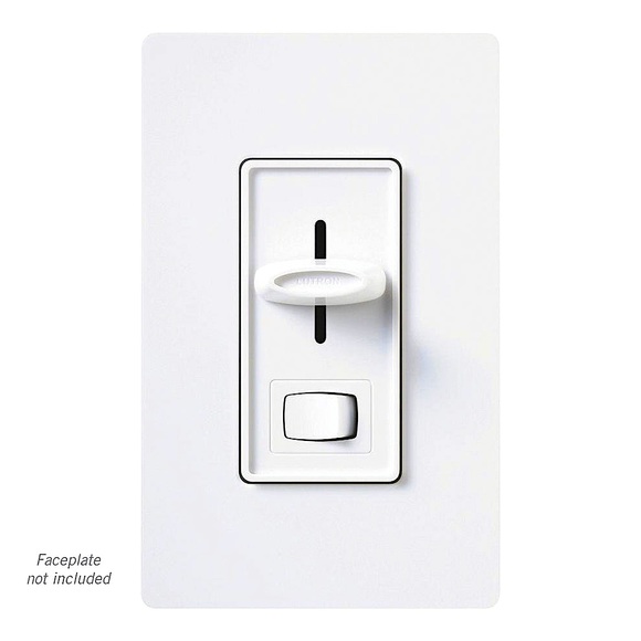 Lutron Skylark 600-Watt Single Pole Dimmer Switch 120V, White (S-600PR-WH) - Picture 2 of 4